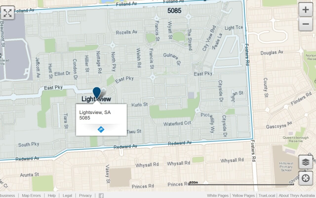 Location of Lightsview SA