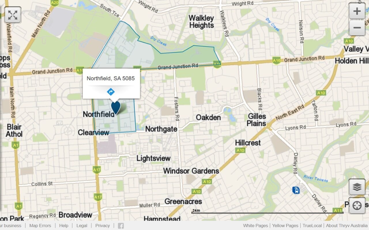 Location of Northfield, SA